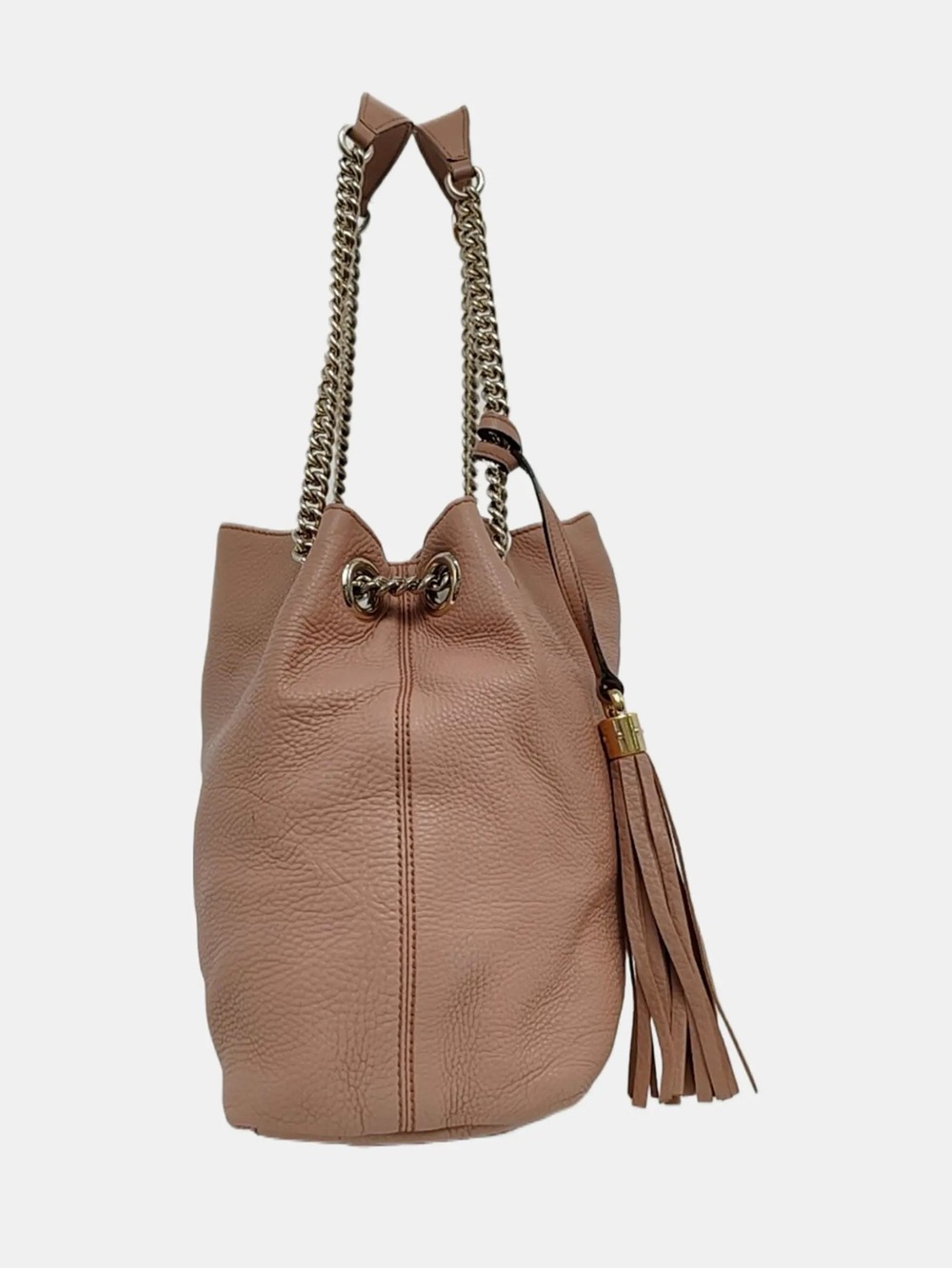 Gucci Blush Tan Soho Leather Shoulder Bag with Tassel - Picture 4 of 16